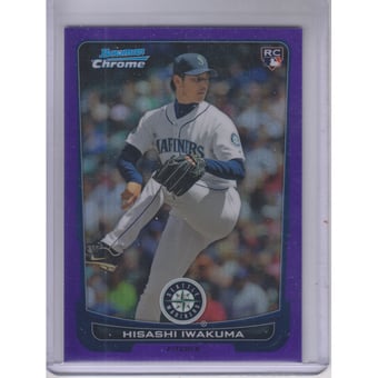 2012 Bowman Chrome Purple Refractors #184 Hisashi Iwakuma