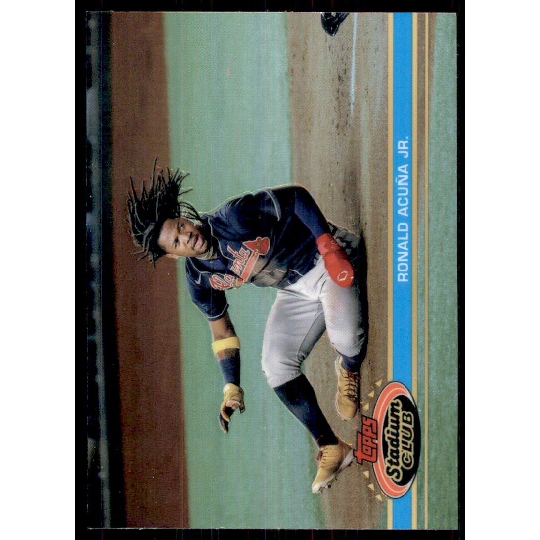 2021 Stadium Club Chrome '91 Design Variations #57 Ronald Acuna Jr.