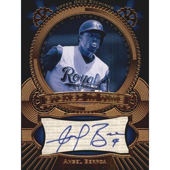 2004 Upper Deck Etchings Etched in Time Autograph Blue #AB Angel Berroa/150