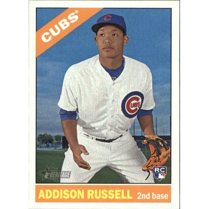 2015 Topps Heritage #718A Addison Russell SP RC