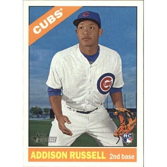2015 Topps Heritage #718A Addison Russell SP RC