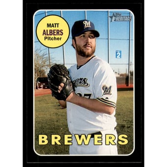 2018 Topps Heritage Black Border #601 Matt Albers