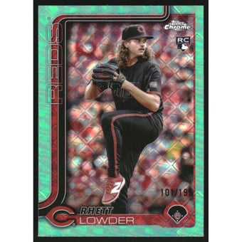 2025 Topps Chrome Logofractor Aqua Refractors #147 Rhett Lowder