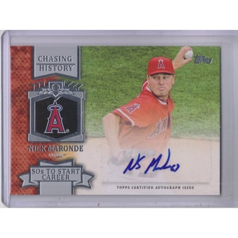 2013 Topps Chasing History Autographs #NM Nick Maronde S2