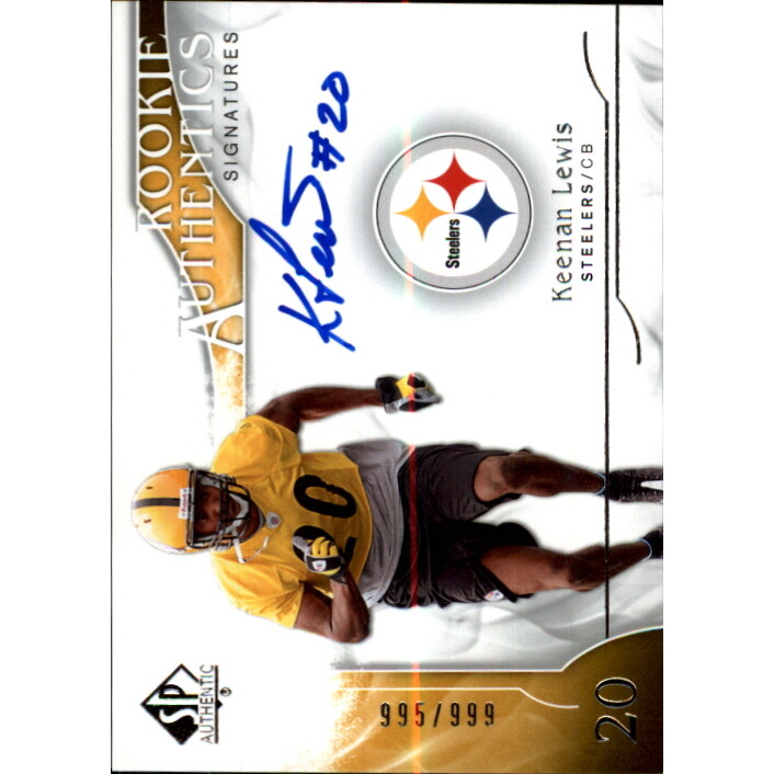 2009 SP Authentic #318 Keenan Lewis AU RC