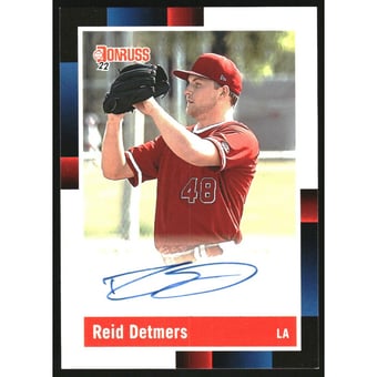 2022 Donruss Retro '88 Signatures #11 Reid Detmers