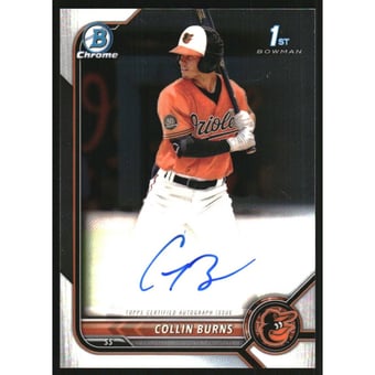 2022 Bowman Chrome Prospect Autographs #CPACBS Collin Burns