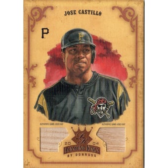 2004 Diamond Kings DK Materials Bronze #111 Jose Castillo Bat-Bat/100