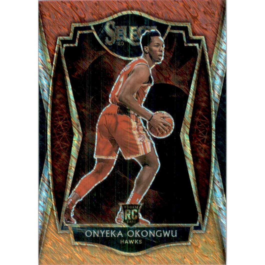 2020-21 Select Prizms Red White Orange Shimmer #186 Onyeka Okongwu