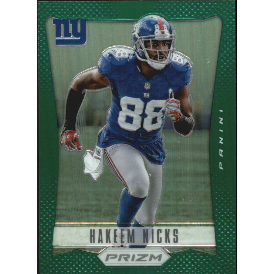 2012 Panini Prizm Prizms Green #126 Hakeem Nicks. rookie card picture