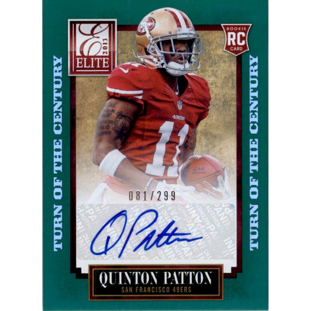 2013 Elite Turn of the Century Autographs #175 Quinton Patton/299