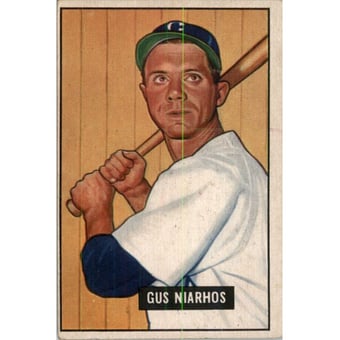 1951 Bowman #124 Gus Niarhos