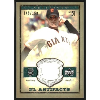 2006 Artifacts AL/NL Artifacts Green #NLN Noah Lowry Jsy/150