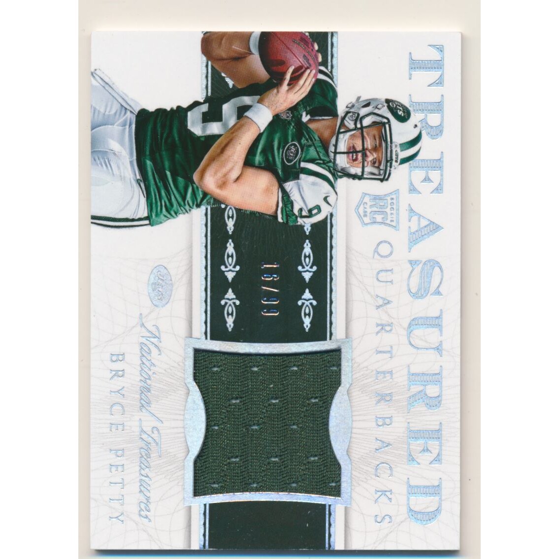2015 Panini National Treasures Treasured Quarterbacks Materials #TQBBP Bryce Petty/99