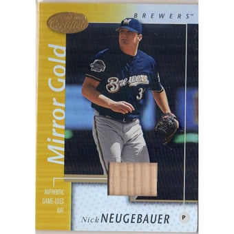 2002 Leaf Certified Mirror Gold #138 Nick Neugebauer Bat