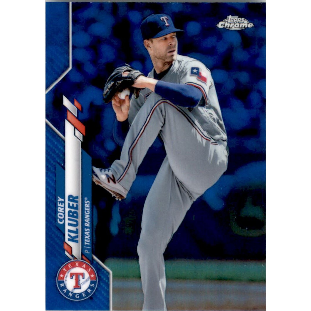 2020 Topps Chrome Blue Refractors #41 Corey Kluber