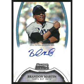 2011 Bowman Sterling Prospect Autographs Refractors #BM Brandon Martin
