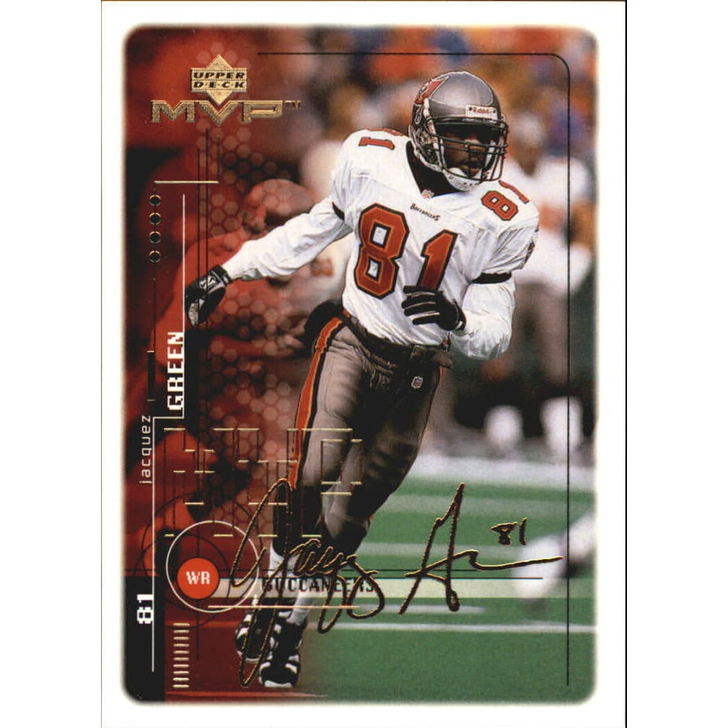 1999 Upper Deck MVP Gold Script #182 Jacquez Green. rookie card picture