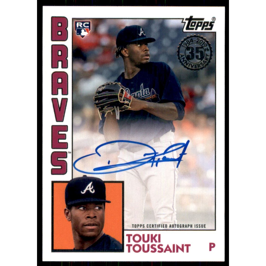 2019 Topps '84 Topps Autographs 150th Anniversary #84ATT Touki Toussaint S2. rookie card picture