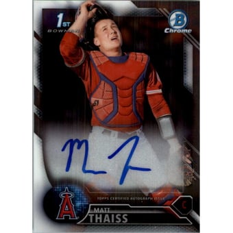 2016 Bowman Chrome Draft Draft Pick Autographs #CDAMT Matt Thaiss