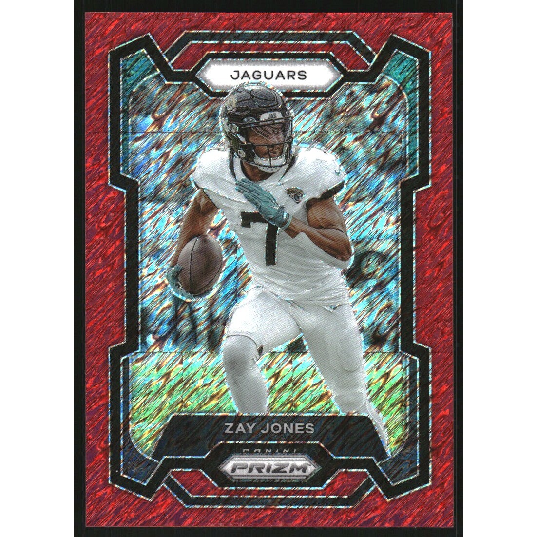 2023 Panini Prizm Prizms Red Shimmer #141 Zay Jones
