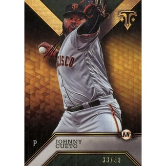 2016 Topps Triple Threads Onyx #77 Johnny Cueto