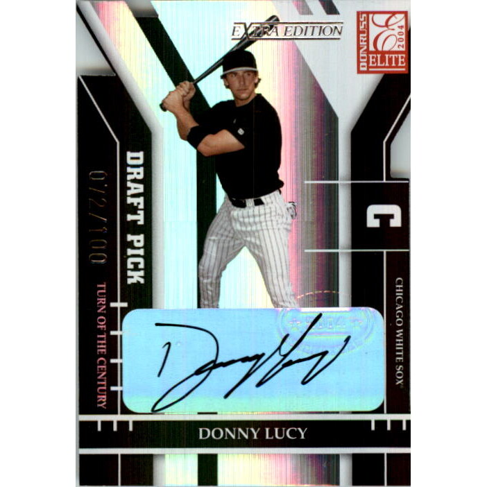2004 Donruss Elite Extra Edition Signature Turn of the Century #330 Donny Lucy DP/100. rookie card picture