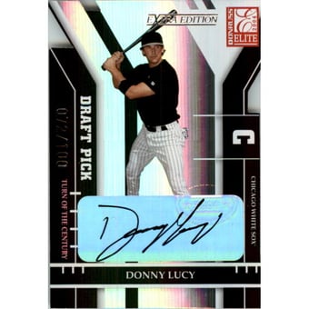 2004 Donruss Elite Extra Edition Signature Turn of the Century #330 Donny Lucy DP/100