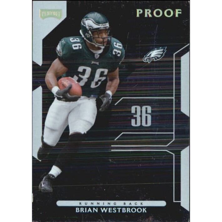 2006 Playoff NFL Playoffs Gold Proof #70 Brian Westbrook