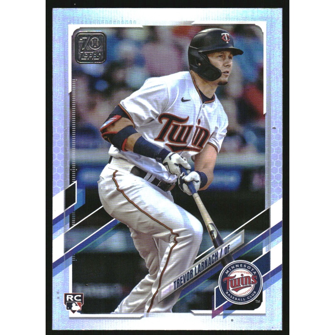2021 Topps Update Rainbow Foil #US6 Trevor Larnach. rookie card picture