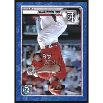 2020 Bowman Chrome Blue Refractors #4 Paul Goldschmidt