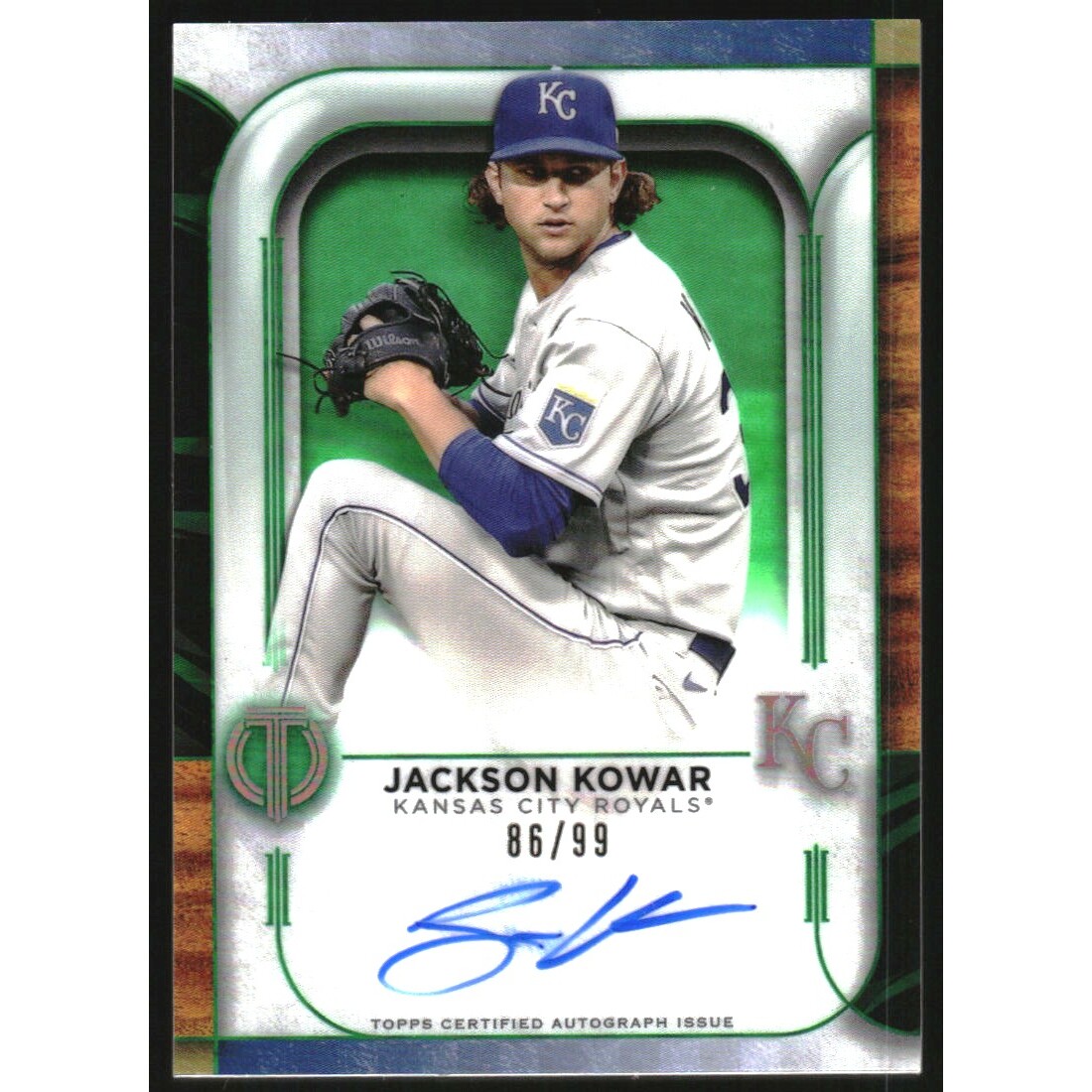 2022 Topps Tribute Autographs Green #TAJK Jackson Kowar 2022 Topps Tribute Autographs Green #TAJK Jackson Kowar