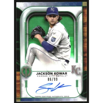 2022 Topps Tribute Autographs Green #TAJK Jackson Kowar