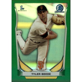 2014 Bowman Chrome Draft Green Refractors #CDP11 Tyler Beede