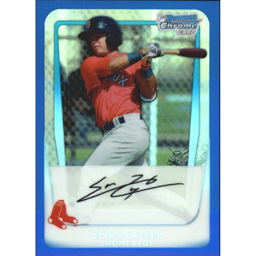 2011 Bowman Chrome Prospects Blue Refractors #BCP100 Sean Coyle. rookie card picture