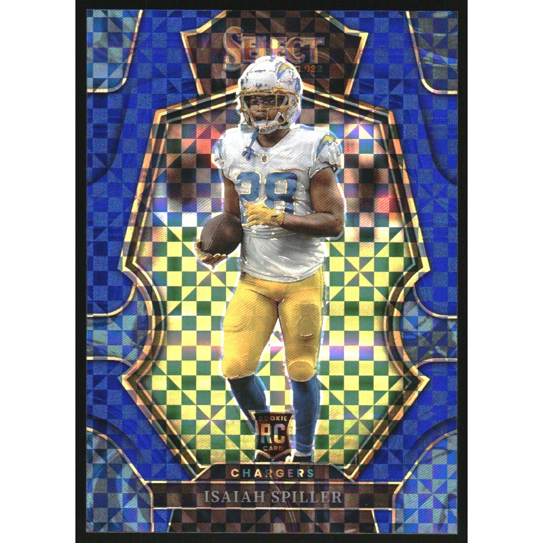 2022 Select Prizm Blue #157 Isaiah Spiller