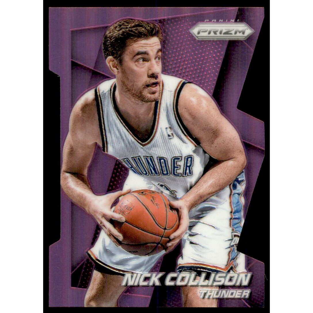2014-15 Panini Prizm Prizms Purple Die Cut #30 Nick Collison. rookie card picture