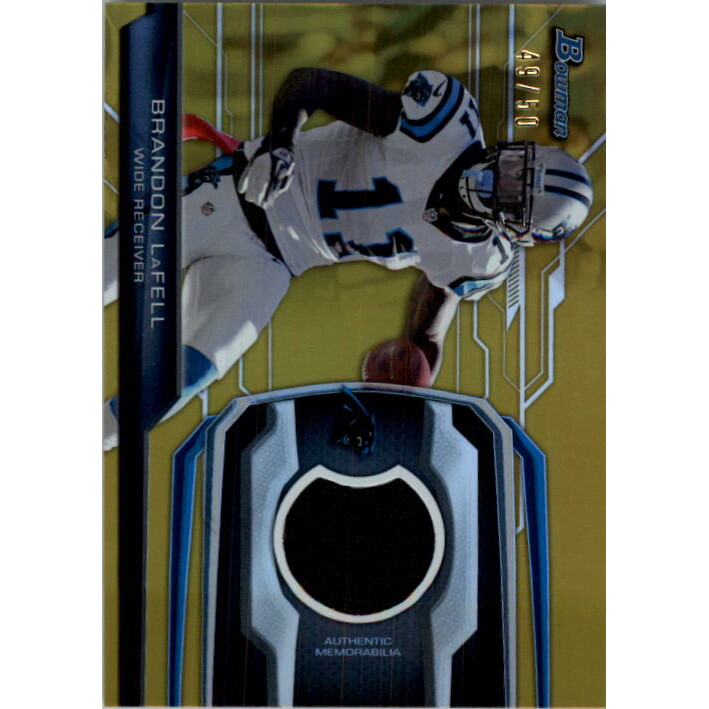 2013 Bowman Relics Gold 50 #BRBL Brandon LaFell. rookie card picture