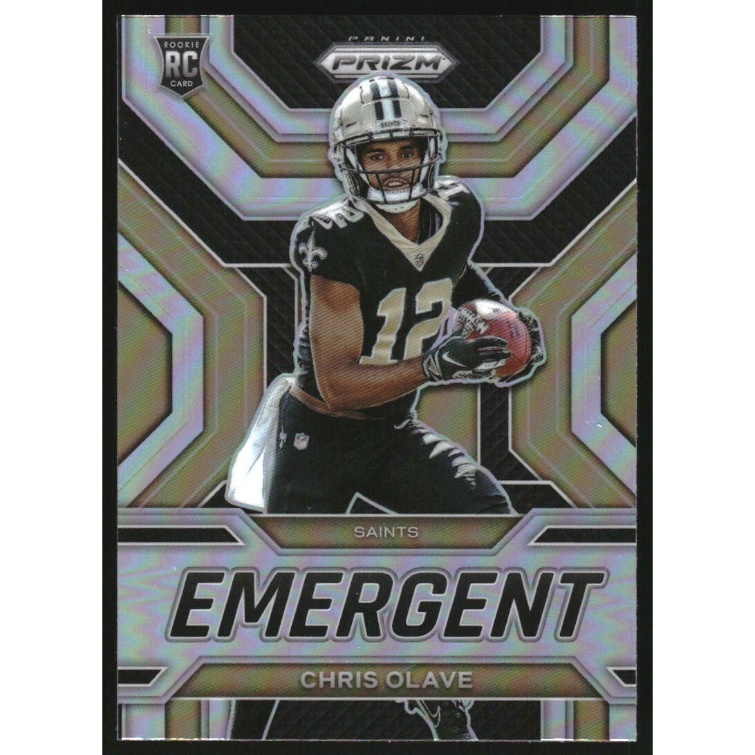2022 Panini Prizm Emergent Prizms Silver #7 Chris Olave. rookie card picture