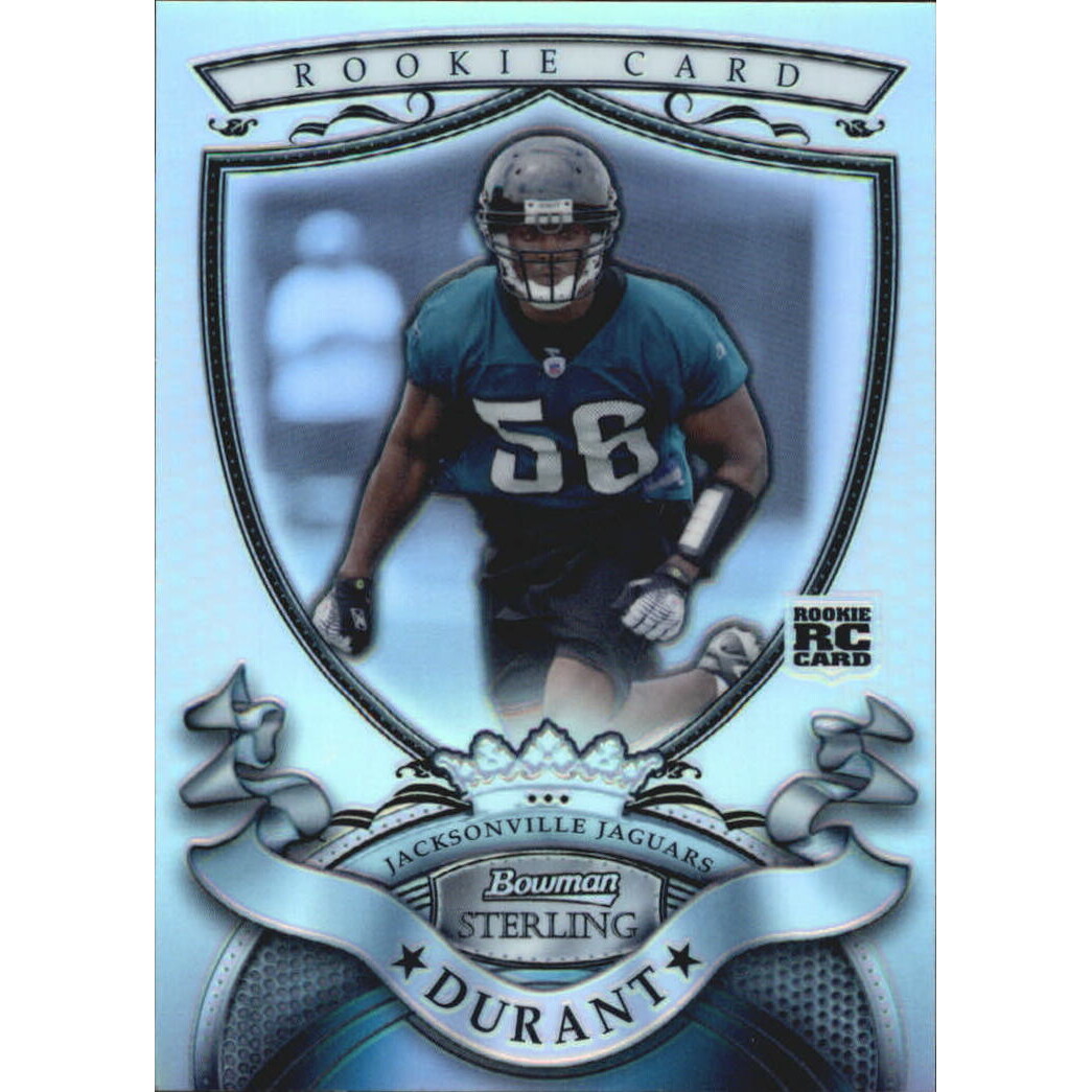 2007 Bowman Sterling Refractors #30 Justin Durant. rookie card picture