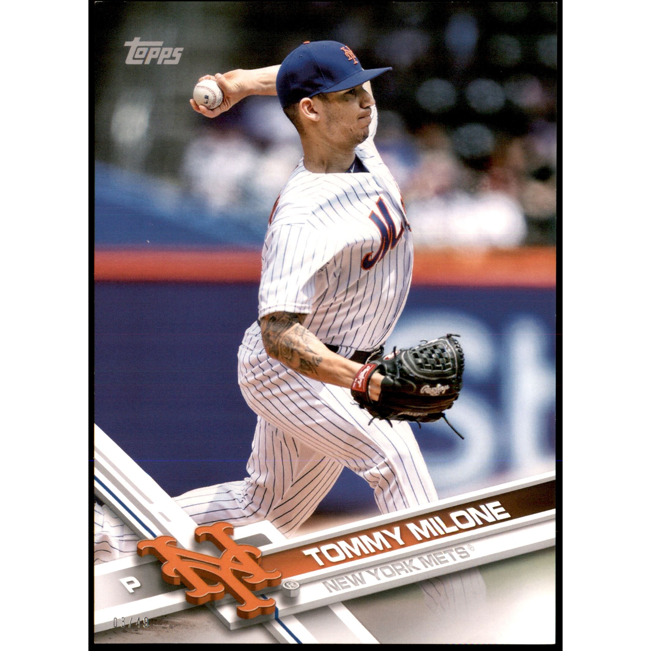2017 Topps Update 5x7 #US85 Tommy Milone. rookie card picture