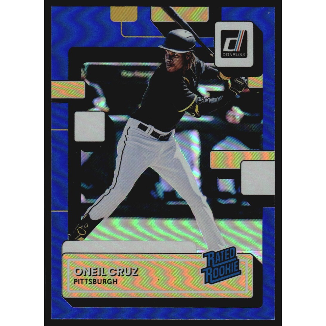 2022 Donruss Holo Blue #80 Oneil Cruz RR 2022 Donruss Holo Blue #80 Oneil Cruz RR