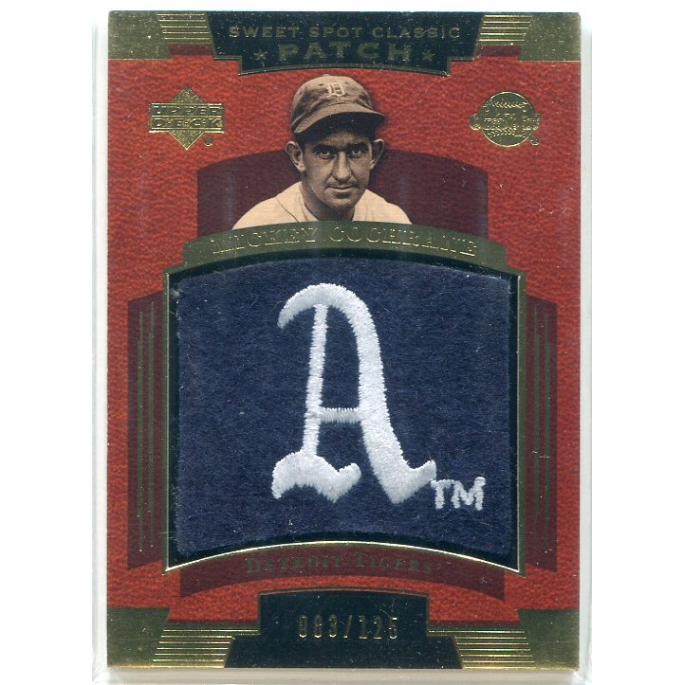 2004 Sweet Spot Classic Patch 125 #SSPCO Mickey Cochrane A's