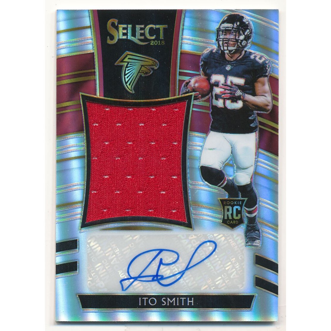 2018 Select Jumbo Rookie Signature Swatches Prizm #31 Ito Smith/75