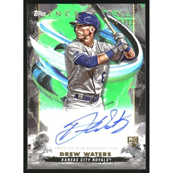 2023 Topps Inception Rookie and Emerging Stars Autographs Green #BRESDW Drew Waters