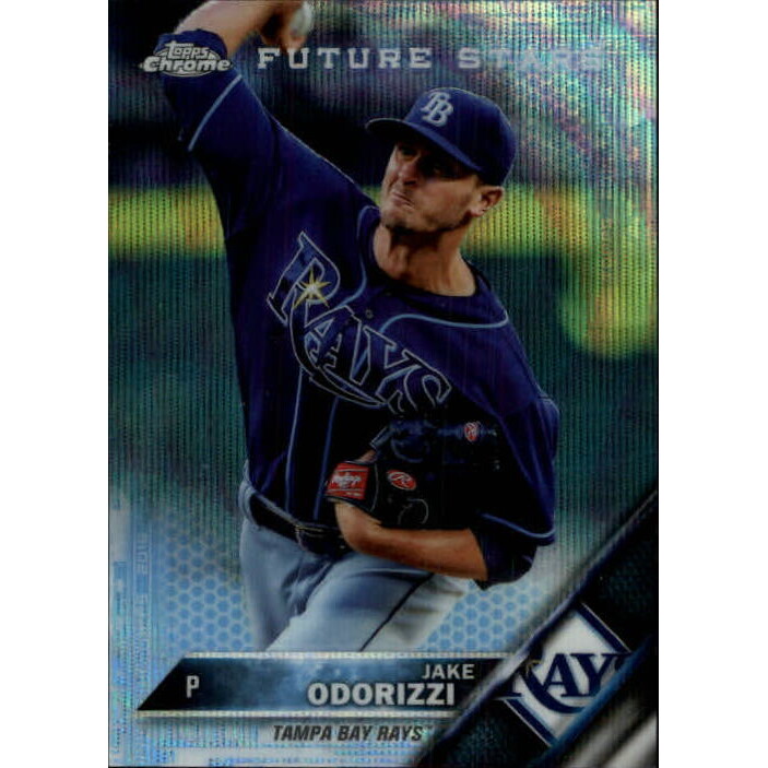 2016 Topps Chrome Blue Wave Refractors #122 Jake Odorizzi. rookie card picture