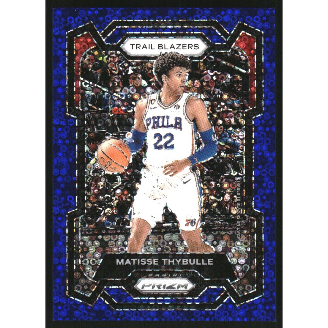 2023-24 Panini Prizm Prizms Fast Break Blue #269 Matisse Thybulle