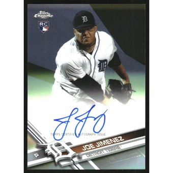 2017 Topps Chrome Rookie Autographs Refractors #RAJJ Joe Jimenez