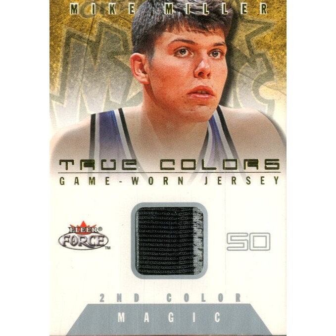 2001-02 Fleer Force True Colors Jerseys Two Color #5 Mike Miller