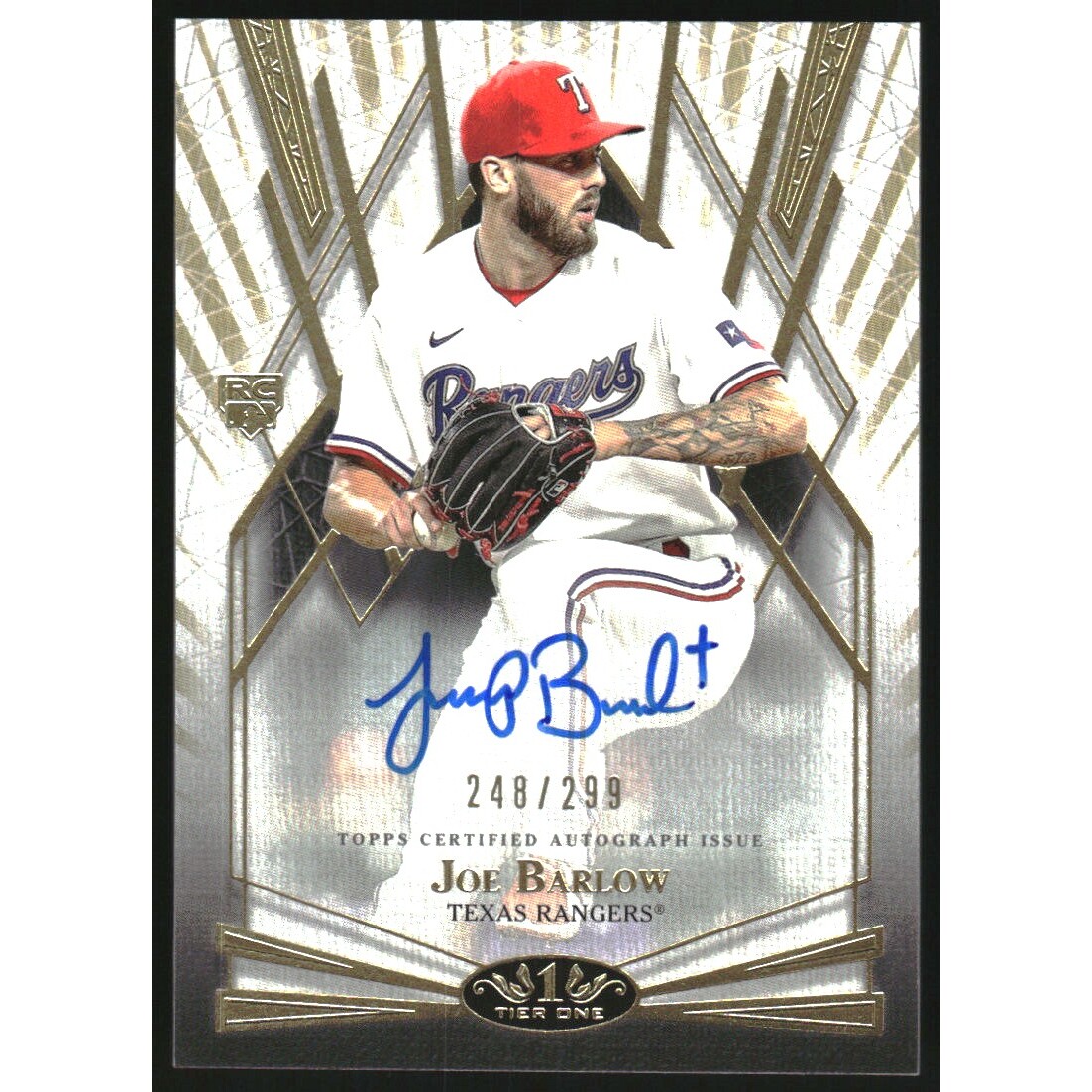 2022 Topps Tier One Break Out Autographs #BOAJBW Joe Barlow/299